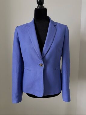 Tahari Women's Single-Button Lilac Blazer Size